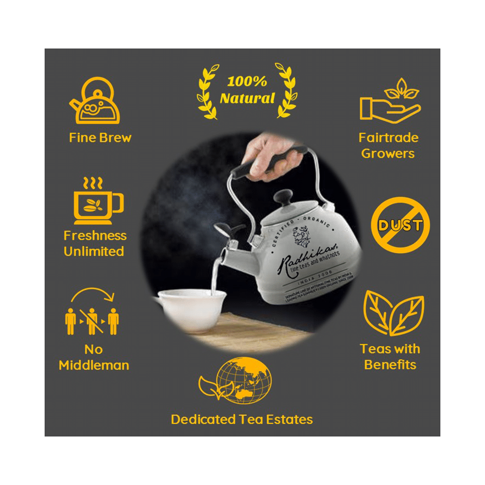 Radhikas Fine Teas Natural Romance Series Calming Greek Sage Tisane - Image 7