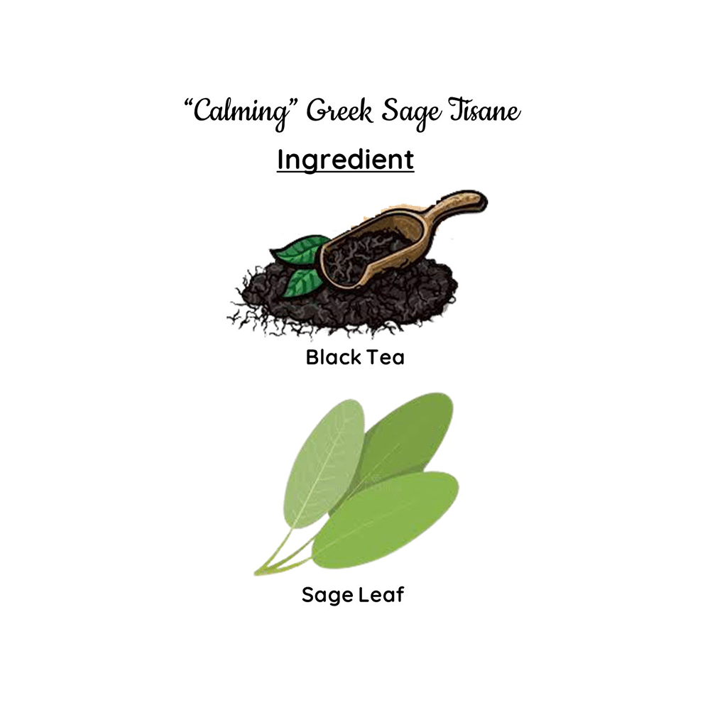 Radhikas Fine Teas Natural Romance Series Calming Greek Sage Tisane - Image 4