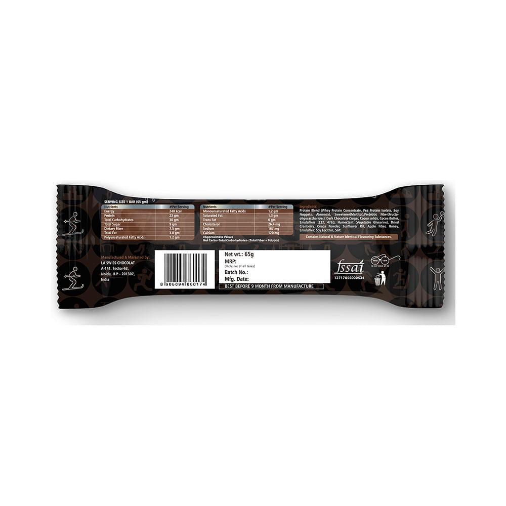 Trekk Protein Bar (65gm Each) Double Chocolate - Image 4