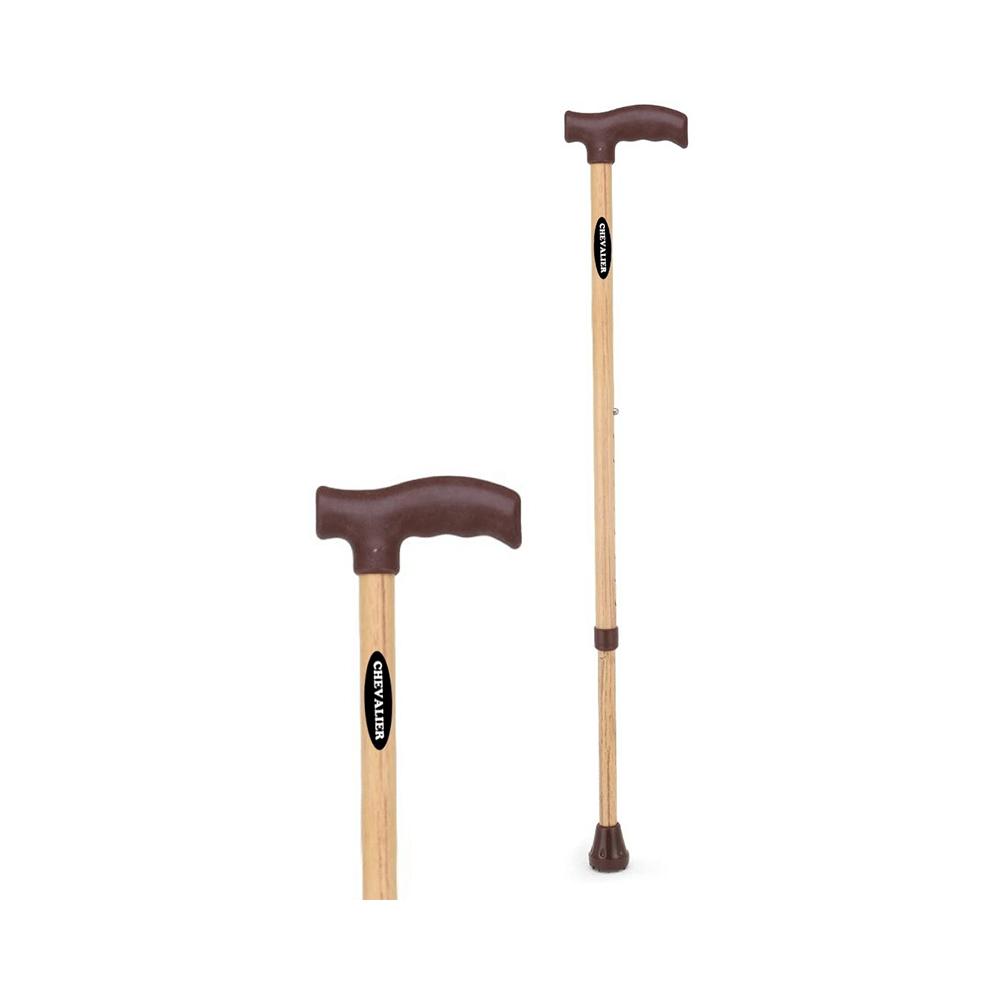 Chevalier Adjustable Walking Stick Wooden Steel