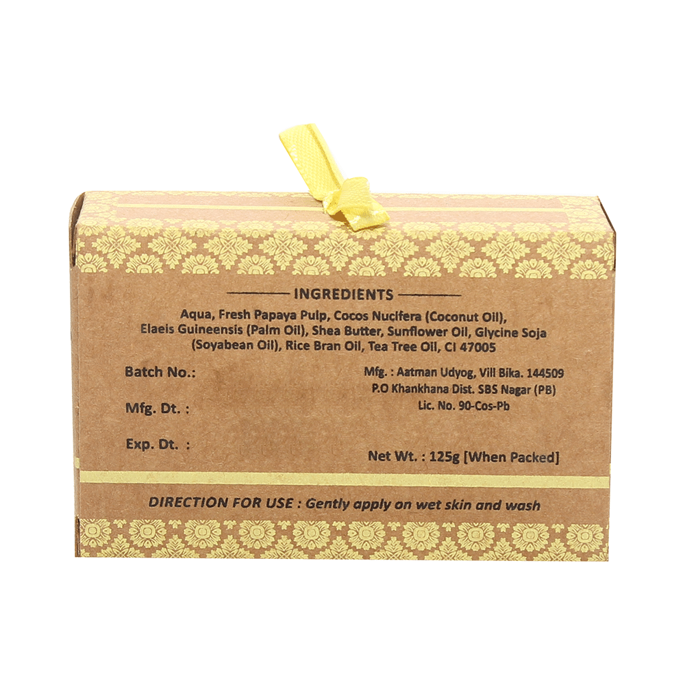 Karmic Papaya & Tea Tree Handmade Butter Soap - Image 2