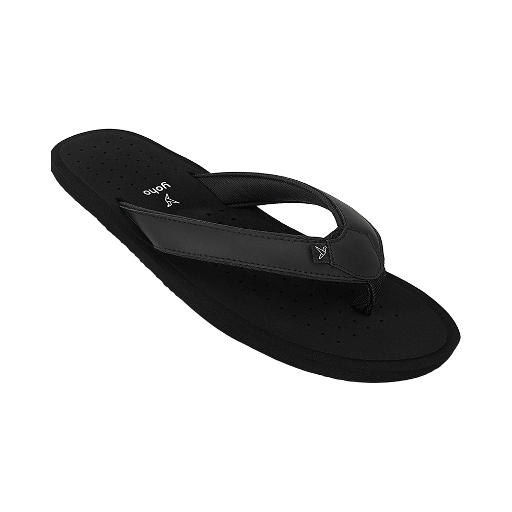Yoho Lifestyle Ortho Soft Comfortable and Stylish Slipper for Men with Arch Support 7 Classic Black - Image 5