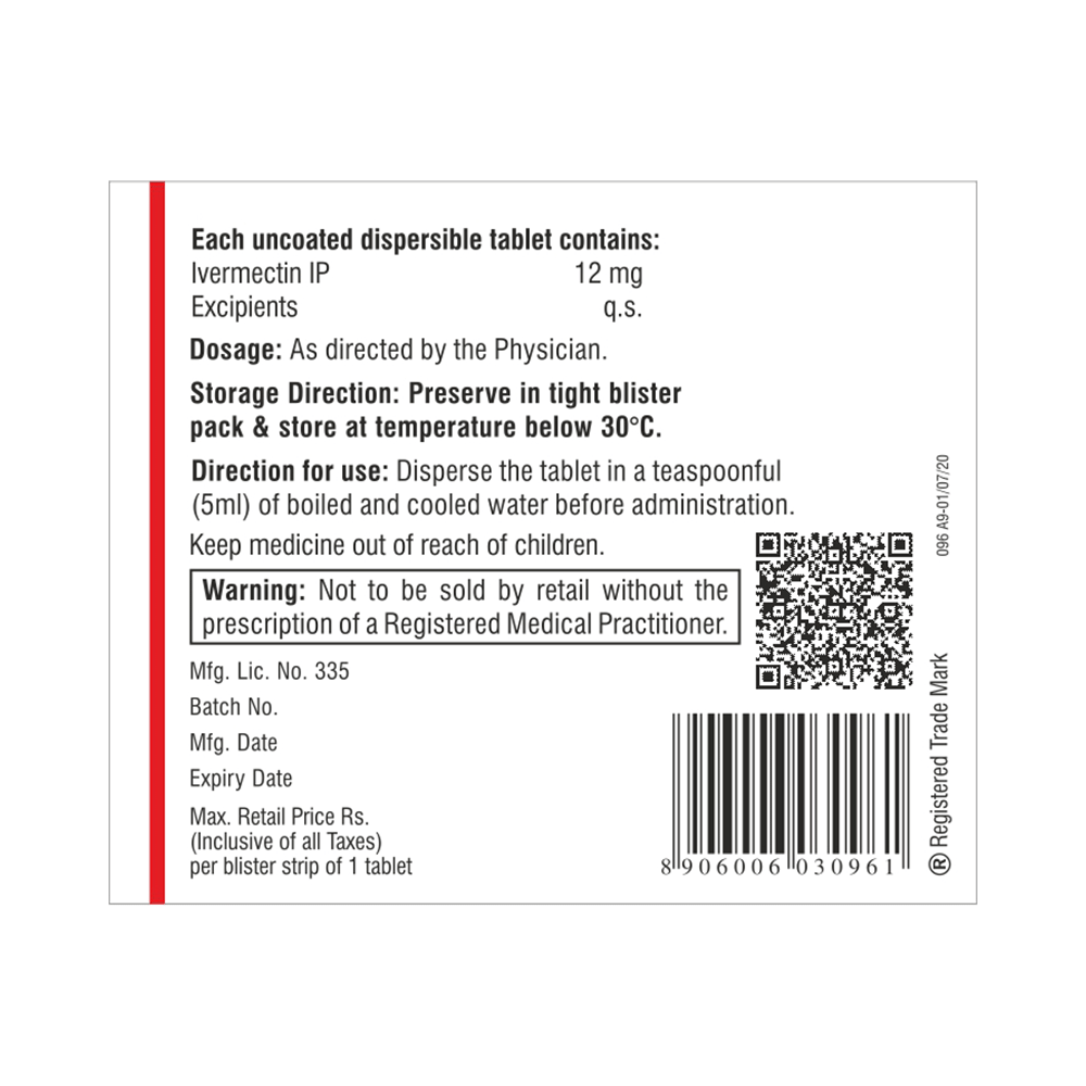 Iverscab 12mg Dispersible Tablet - Image 2
