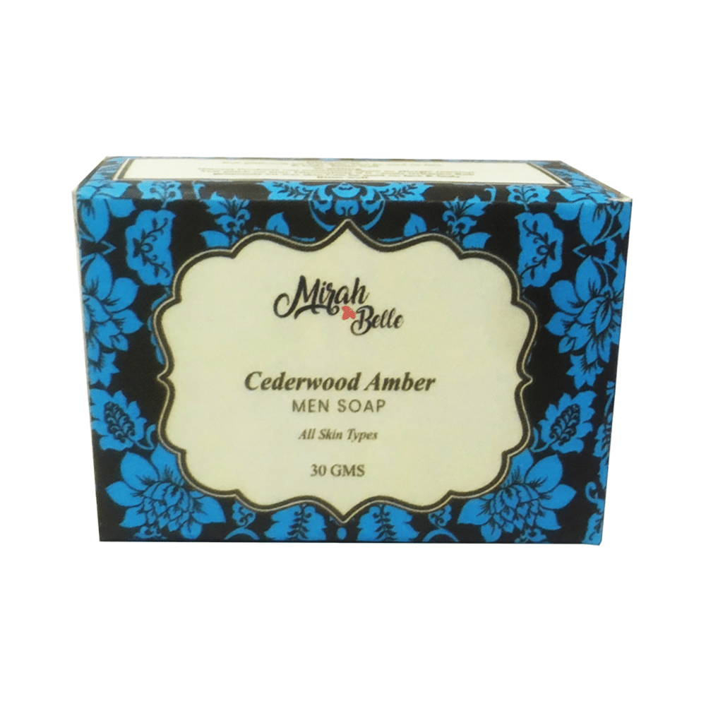 Mirah Belle Cedarwood Amber Men Soap - Image 1