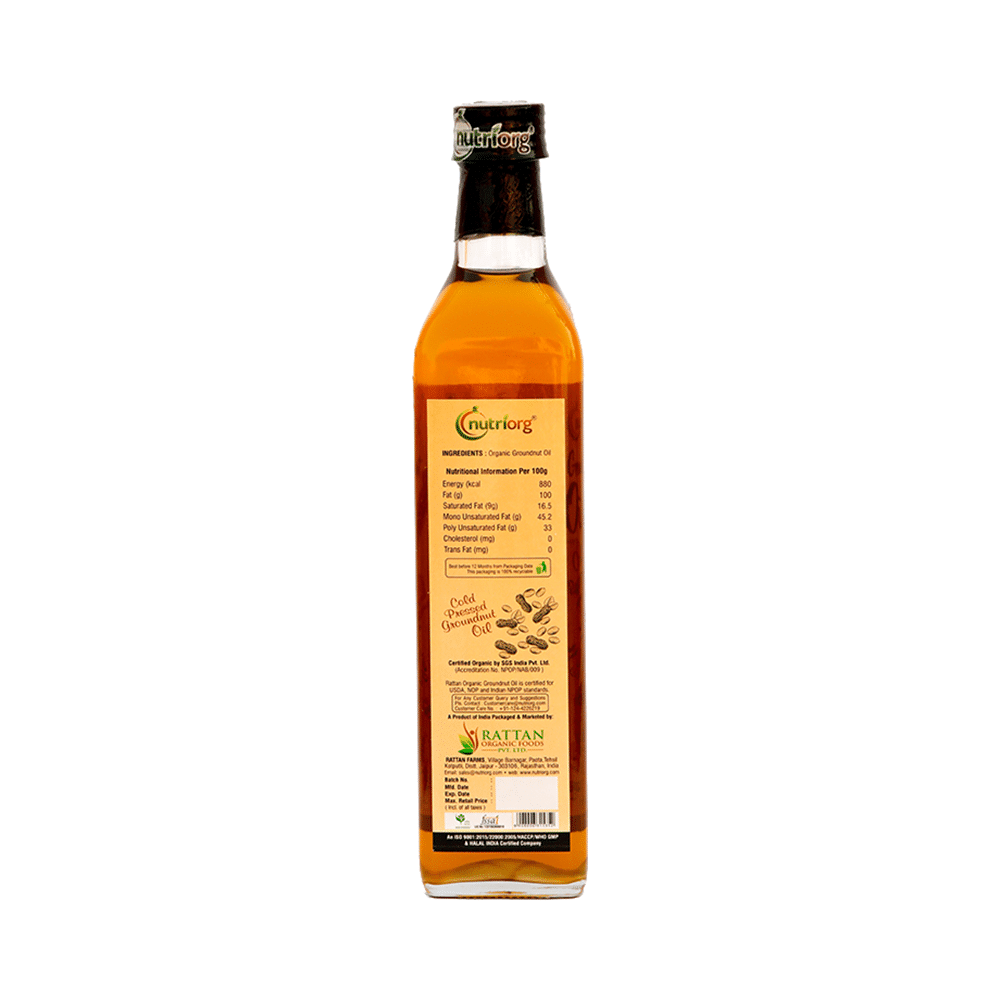 Nutriorg Certified Organic Groundnut Oil - Image 3