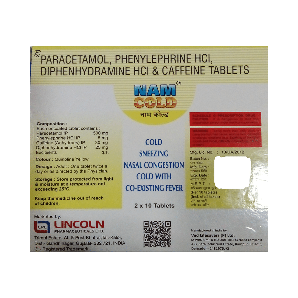 Nam Cold Tablet - Image 2