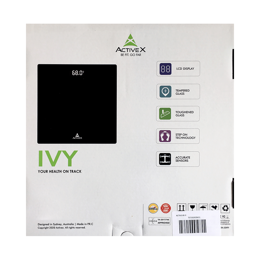 ActiveX Ivy Premium Personal Health Body Fitness Digital Bathroom Body Weighing Machine with Free Measurting Tape - Image 2