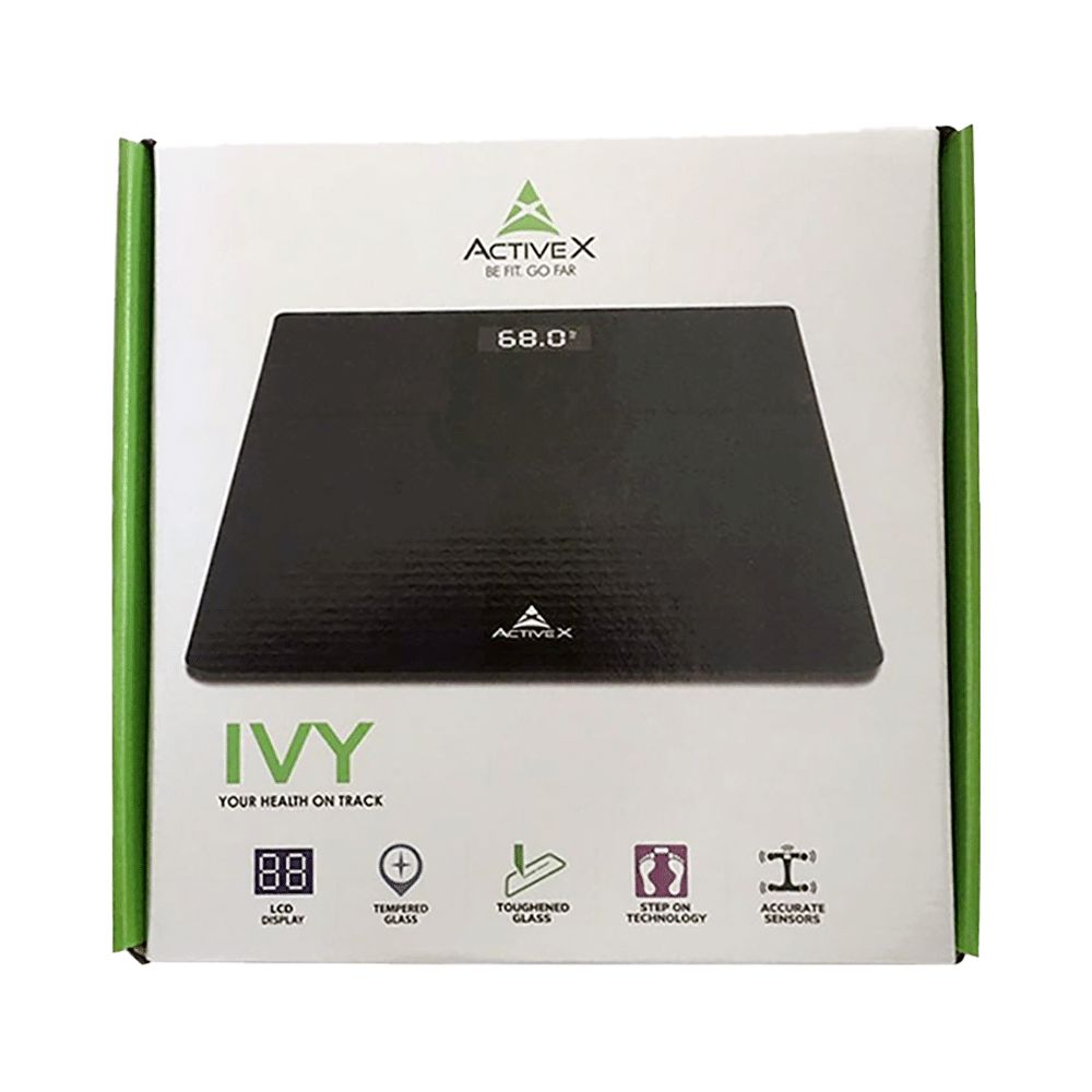 ActiveX Ivy Premium Personal Health Body Fitness Digital Bathroom Body Weighing Machine with Free Measurting Tape - Image 1