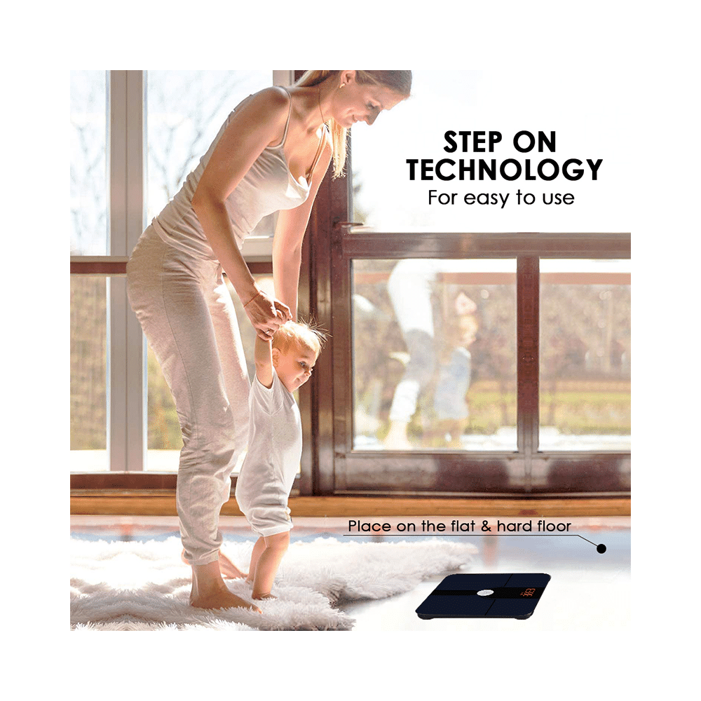 ActiveX Ivy Premium Personal Health Body Fitness Digital Bathroom Body Weighing Machine with Free Measurting Tape - Image 9