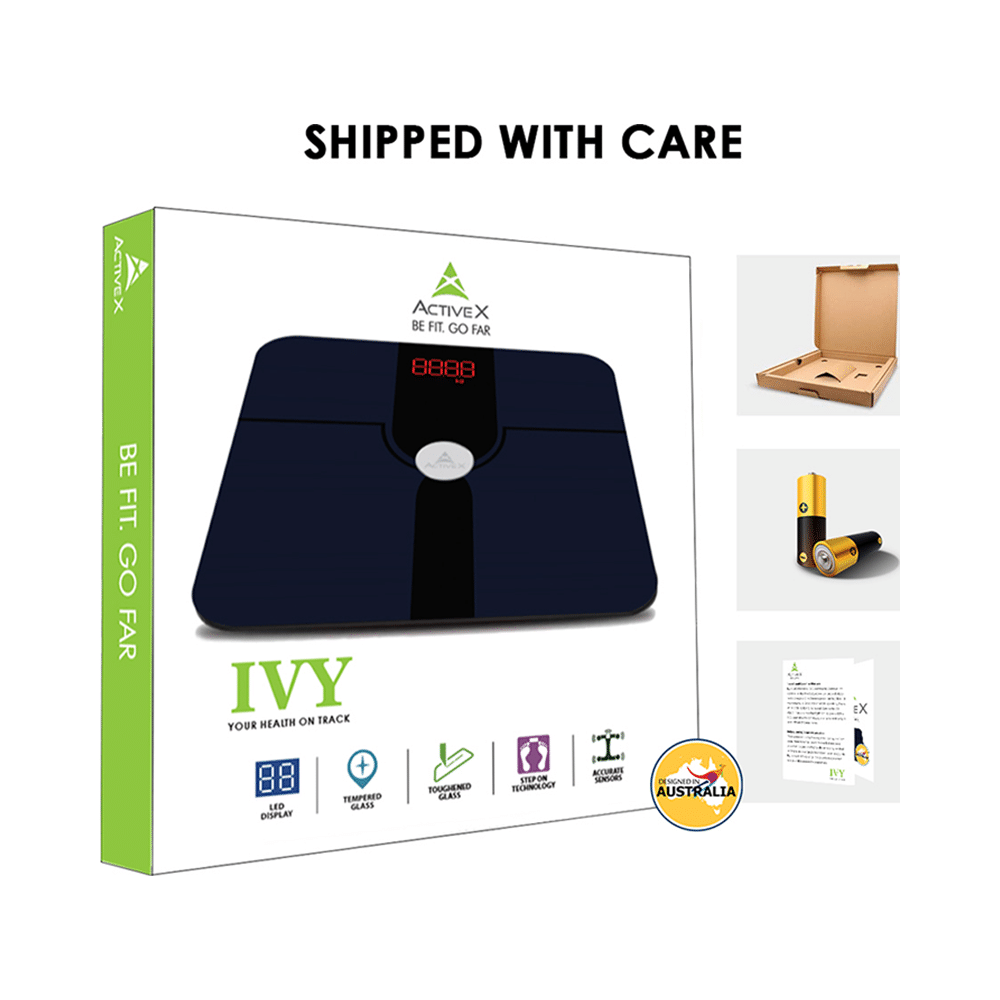 ActiveX Ivy Premium Personal Health Body Fitness Digital Bathroom Body Weighing Machine with Free Measurting Tape - Image 7