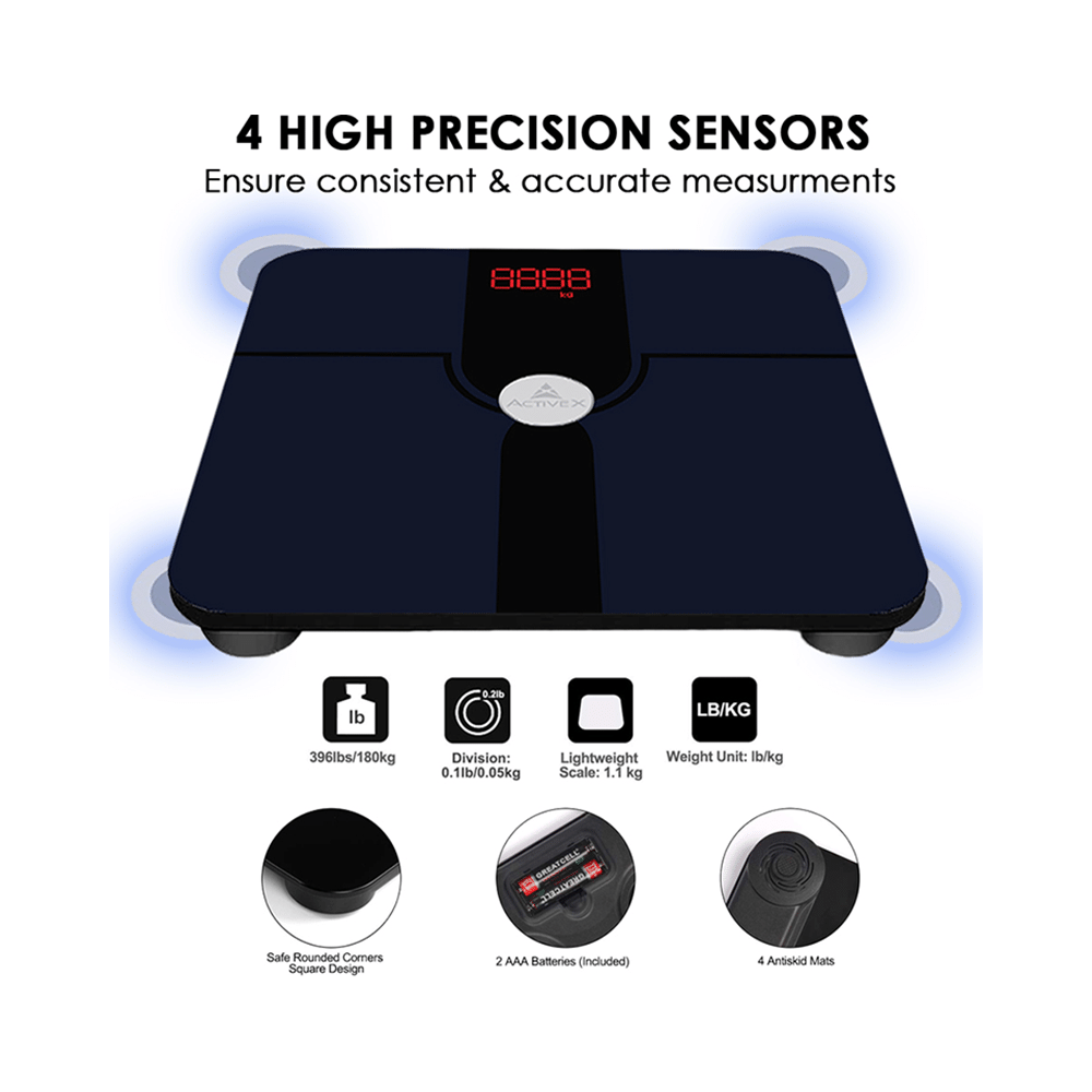 ActiveX Ivy Premium Personal Health Body Fitness Digital Bathroom Body Weighing Machine with Free Measurting Tape - Image 6