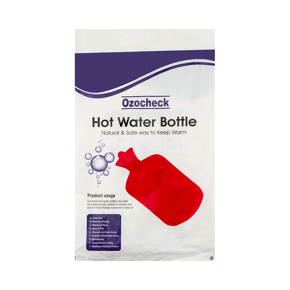 Ozocheck Hot Water Bottle Red - Image 1