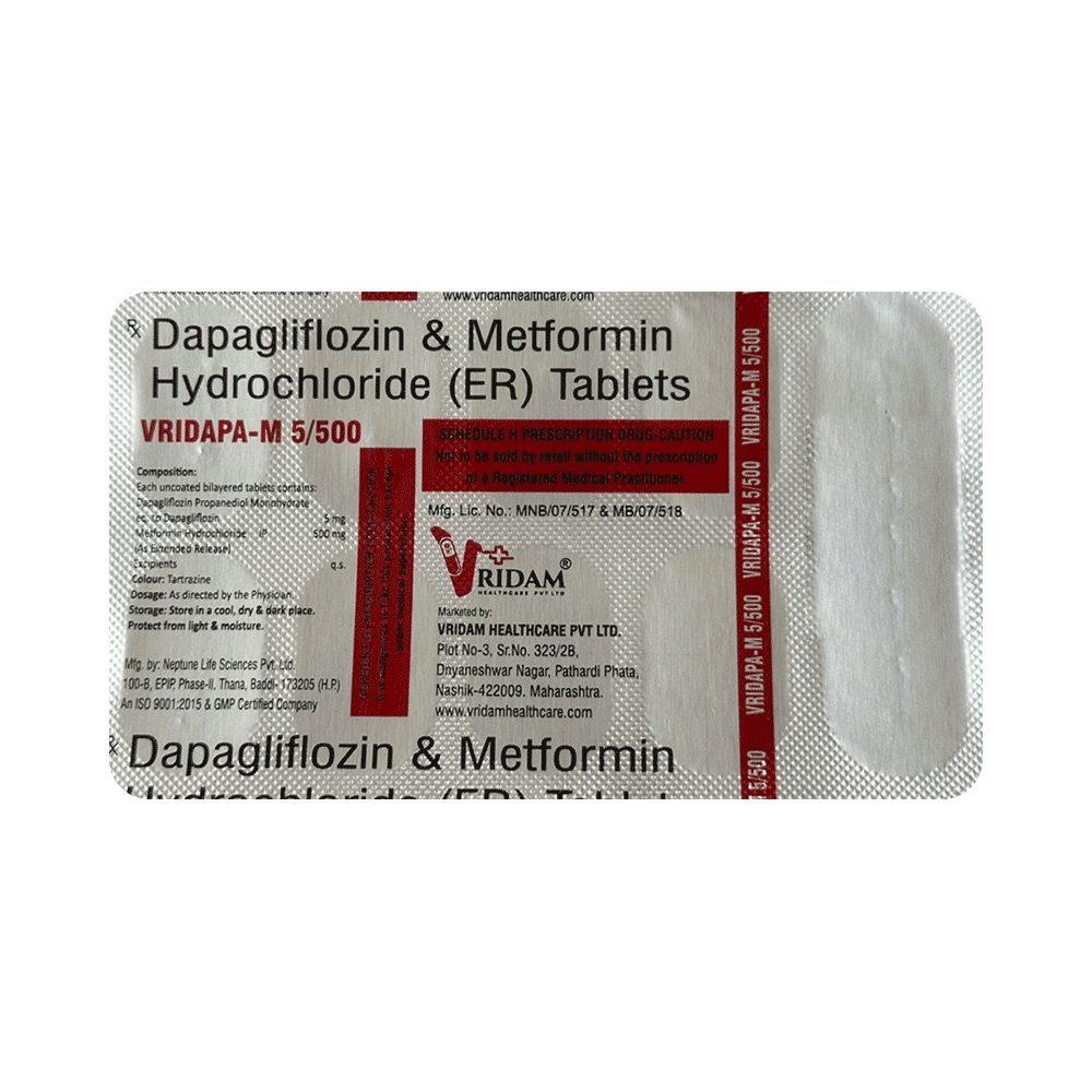 Vridapa-M 5/500 Tablet ER - Image 4