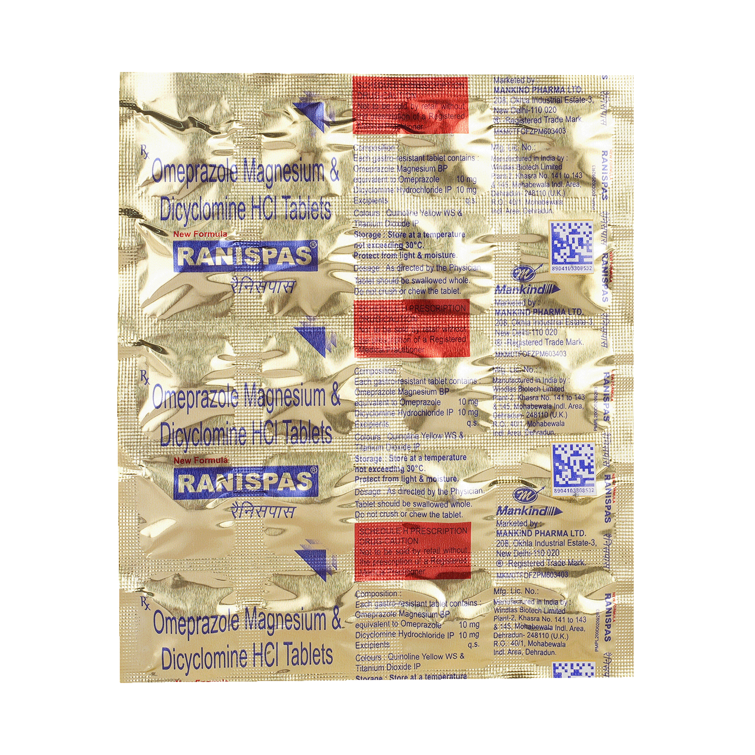 Ranispas NF 10mg/10mg Tablet - Image 6