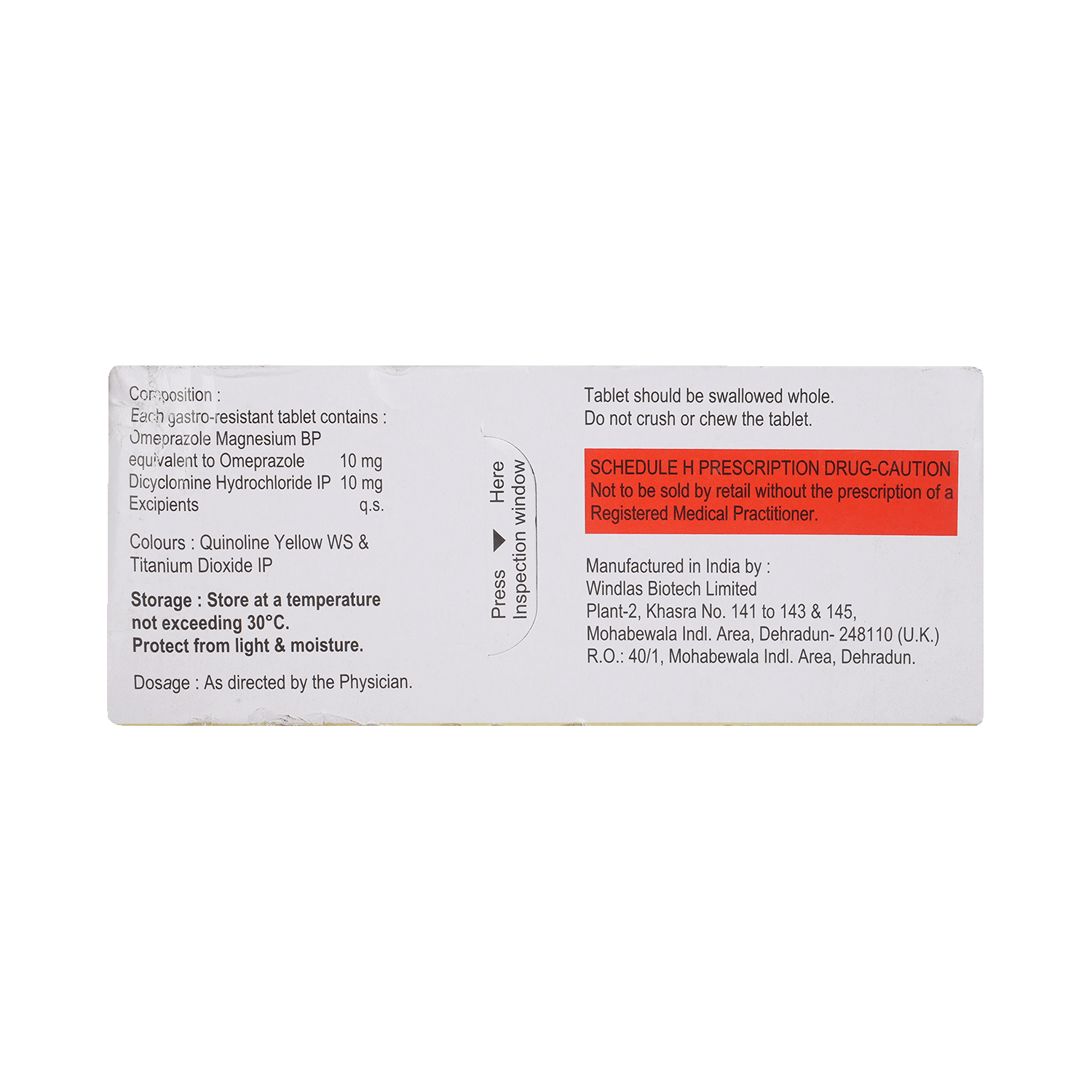 Ranispas NF 10mg/10mg Tablet - Image 3