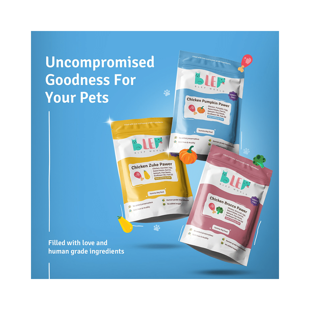 Blep World Chicken Pumpkin Pawer Wet Dog Food (100gm Each) - Image 5