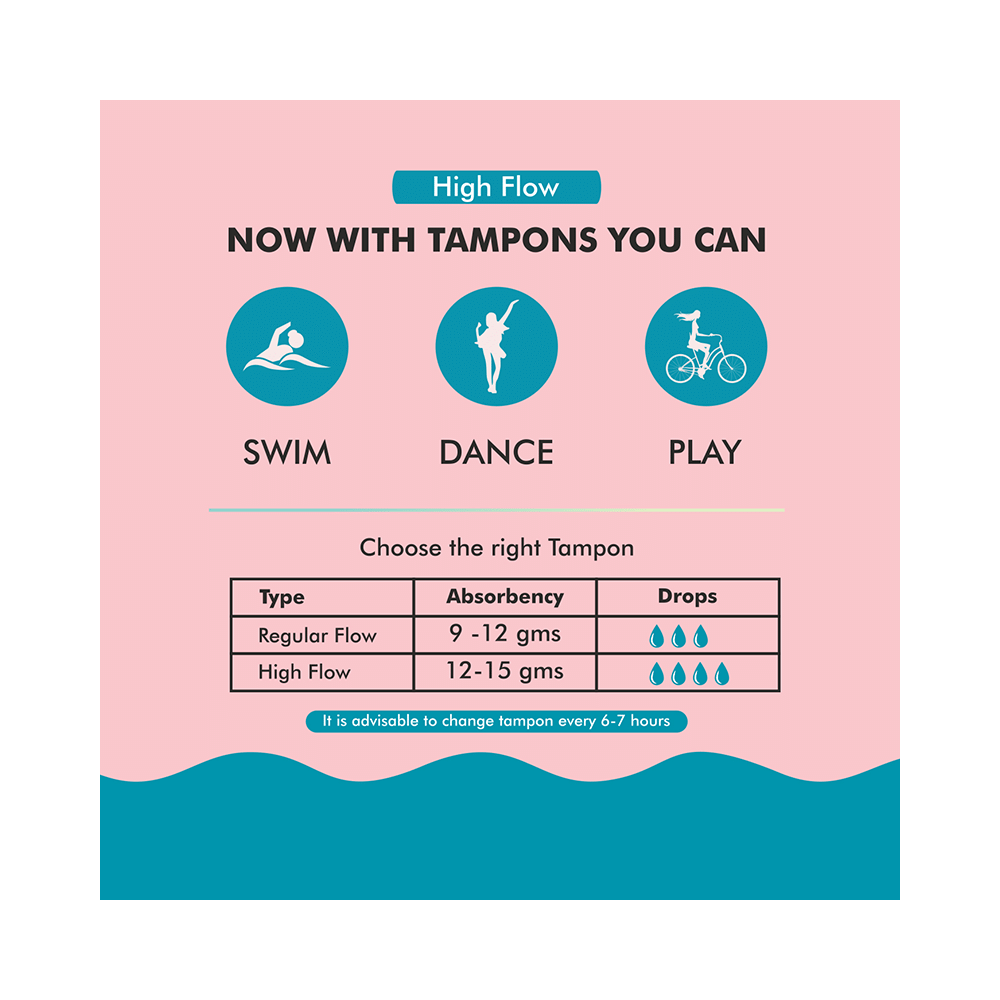 Menarche 100% Organic Cotton Tampons (20 Each) High Flow - Image 3