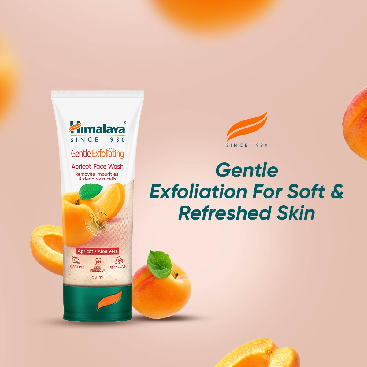 Himalaya Gentle Exfoliating Apricot Face Wash - Image 1