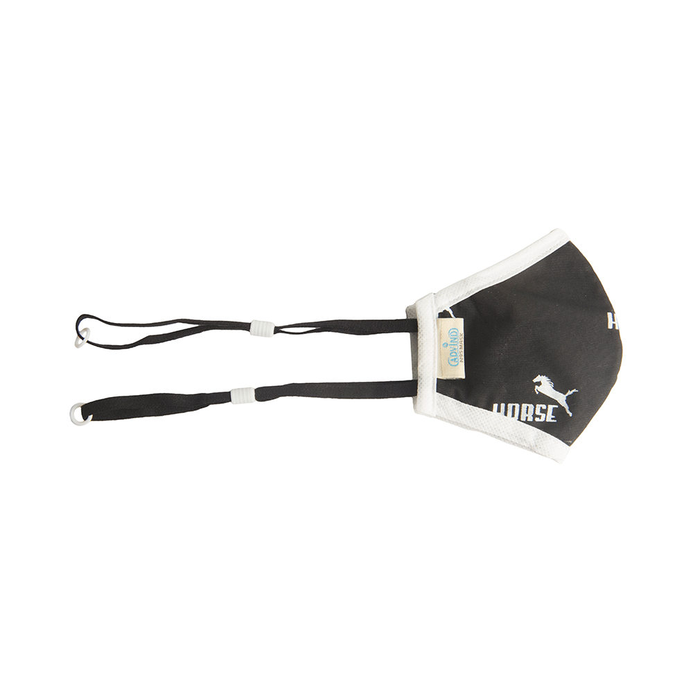 Advind Healthcare Smog Guard N95 Kids Mask with One Valve XS Black Horse Design 3-6 Years - Image 3