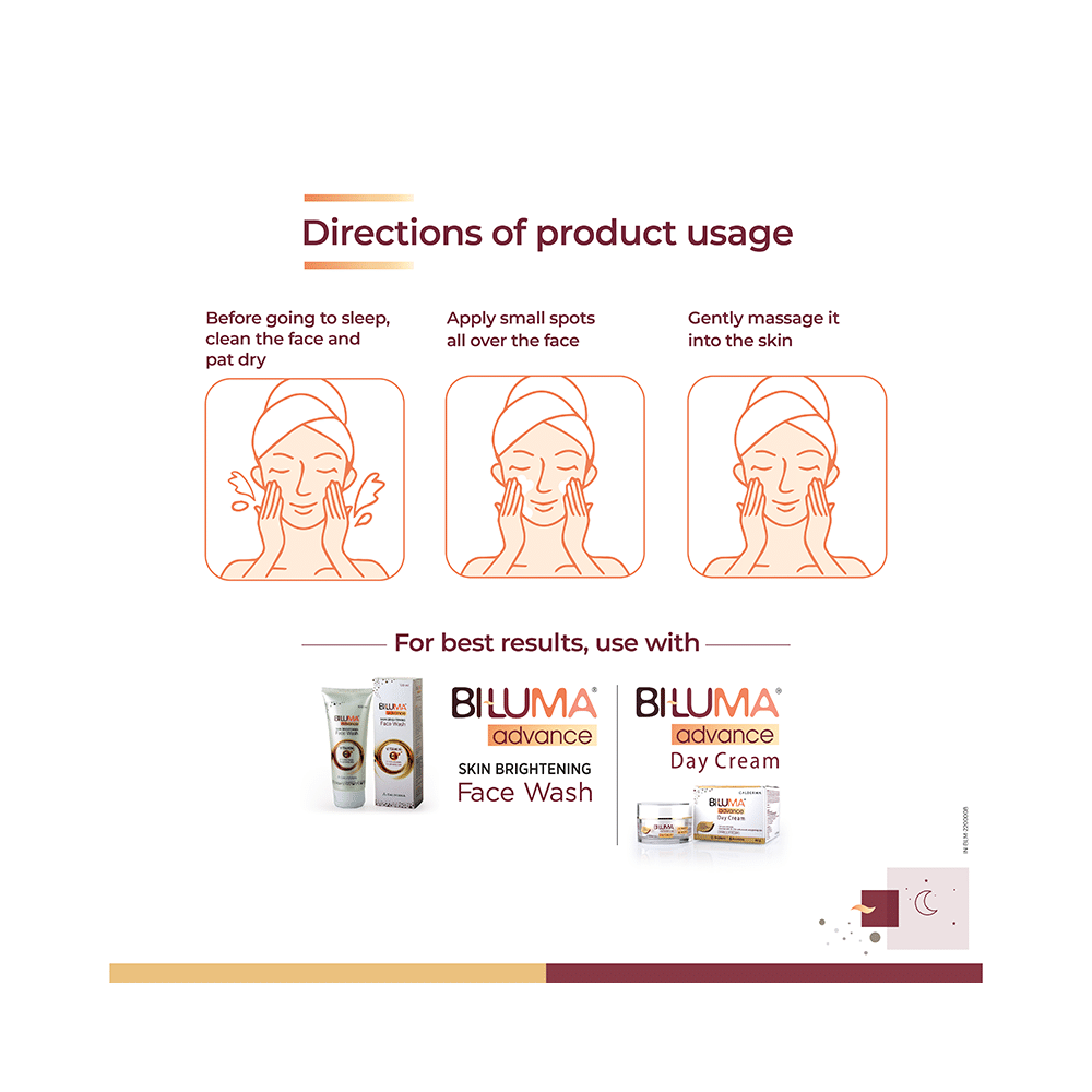 Biluma Advance Anti-Ageing Night Cream | With Natural Ingredients | Brightens, Rejuvenates & Nourishes the Skin | Derma Care | For All Skin Types - Image 5