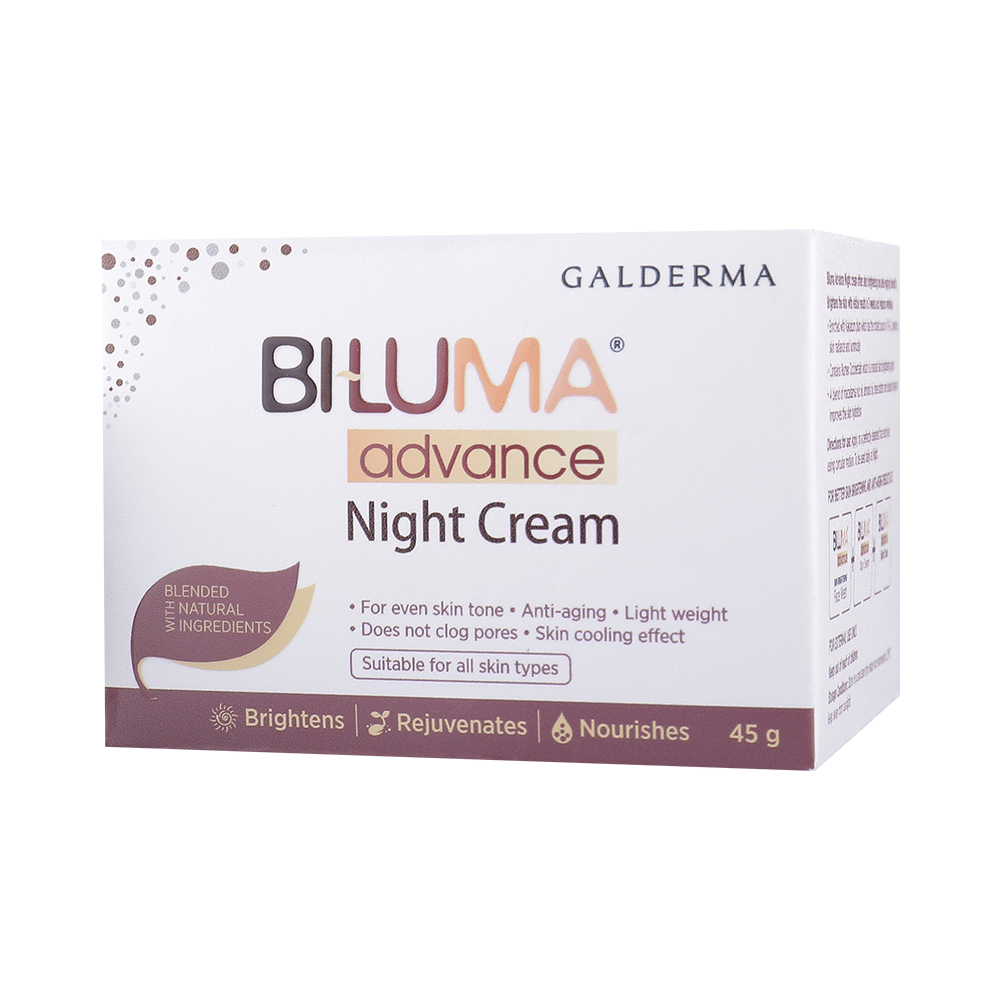 Biluma Advance Anti-Ageing Night Cream | With Natural Ingredients | Brightens, Rejuvenates & Nourishes the Skin | Derma Care | For All Skin Types - Image 1