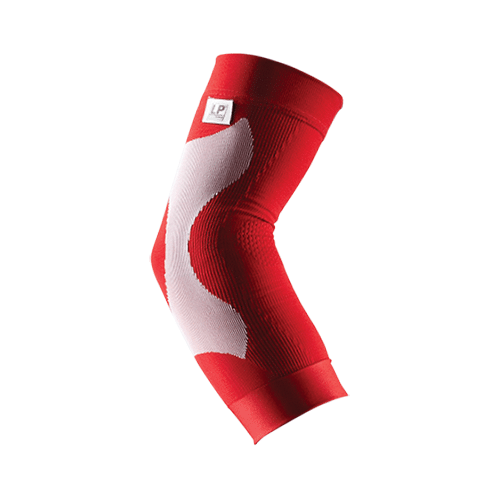 LP #250Z Elbow Compression Sleeve Single Large Red and White