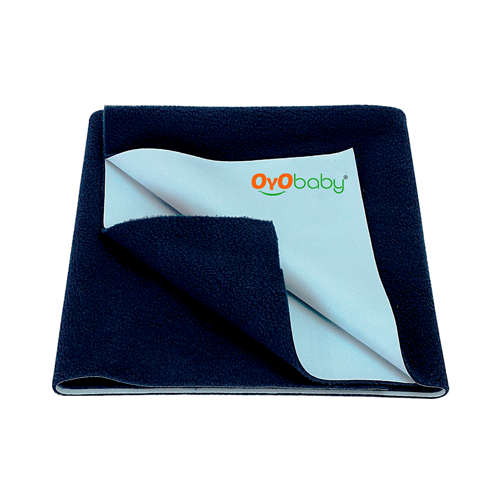 Oyo Baby Waterproof Bed Protector Baby Dry Sheet XL Dark Blue