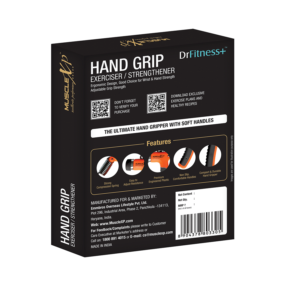 MuscleXP Dr Fitness+ Hand Grip Exerciser/Strengthener - Image 10