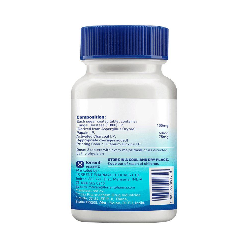 Unienzyme Tablet with Activated Charcoal | For Indigestion, Bloating & Gas Relief - Image 2