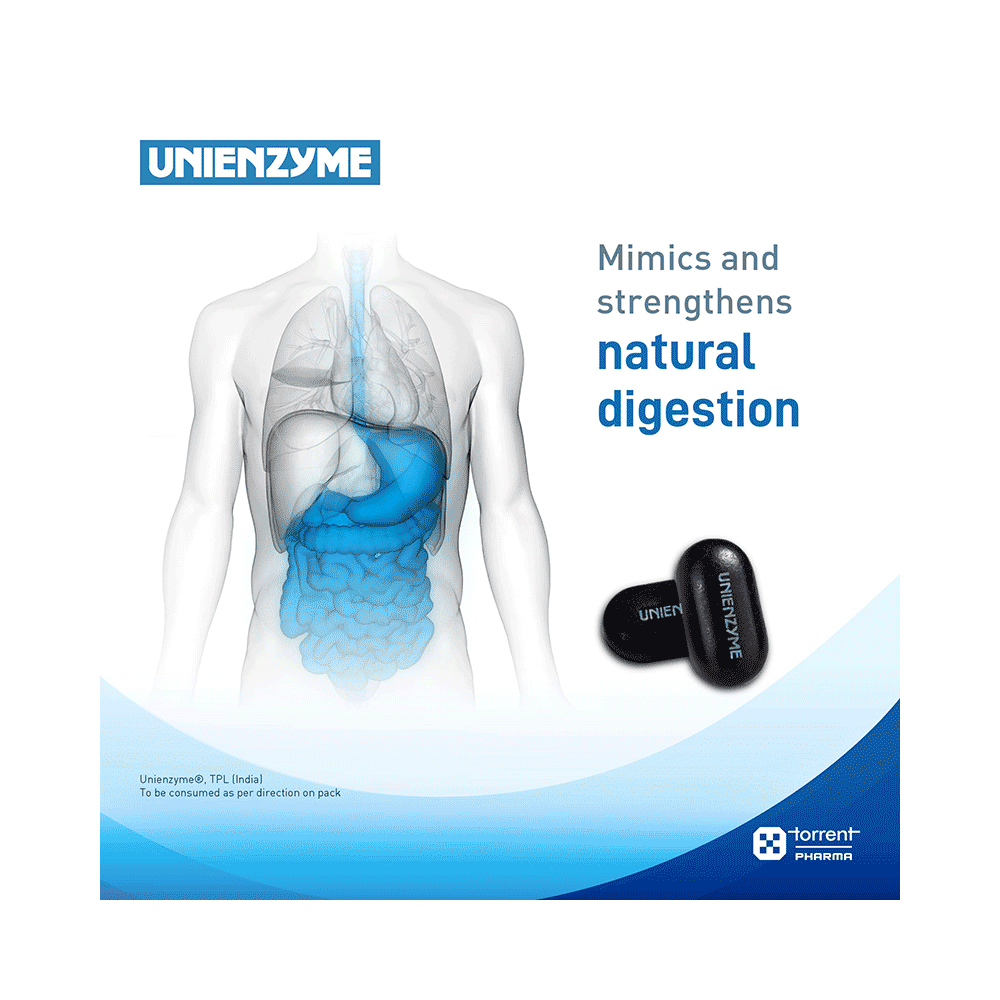 Unienzyme Tablet with Activated Charcoal | For Indigestion, Bloating & Gas Relief - Image 4