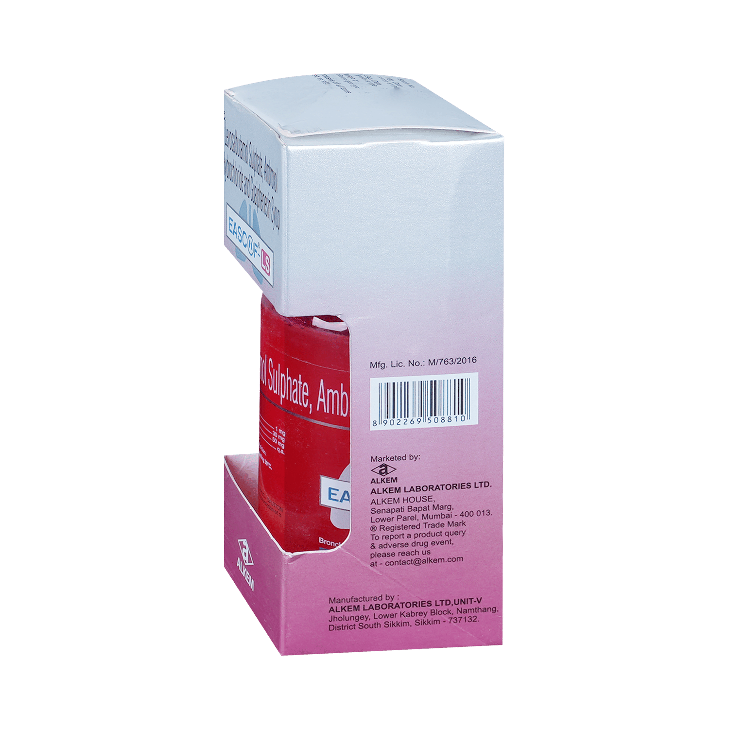 Eascof-LS Syrup Strawberry Raspberry Menthol Sugar Free - Image 5