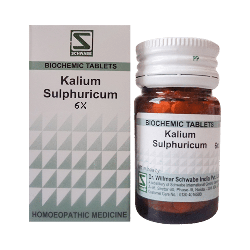 Dr Willmar Schwabe India Kali Sulphuricum Biochemic Tablet 6X - Image 1