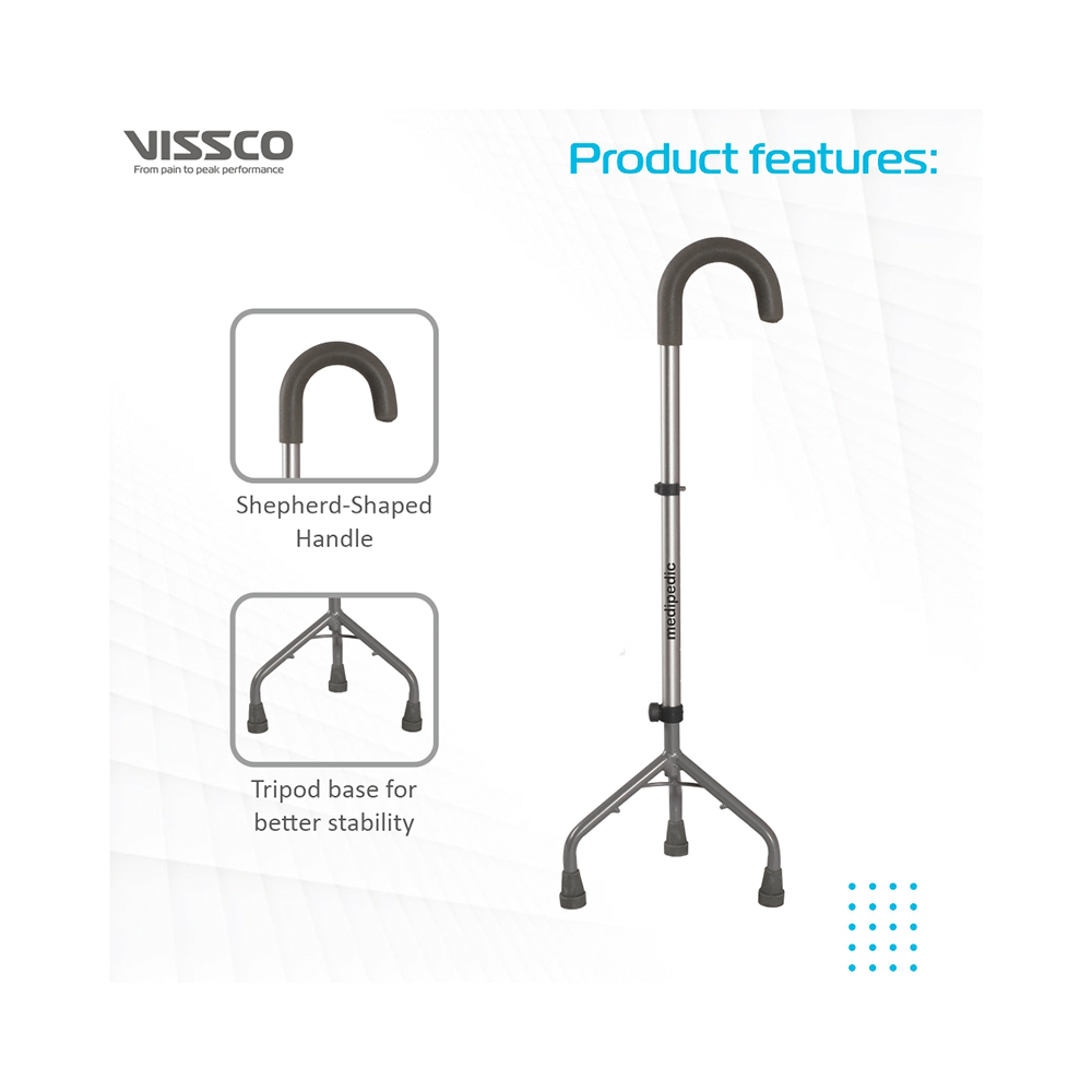 Vissco 977 Medipedic Tripod U Shape Stick Universal - Image 3
