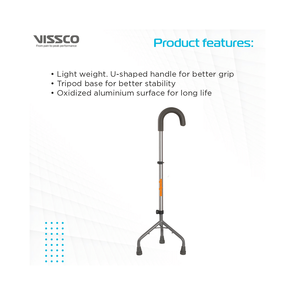 Vissco 977 Medipedic Tripod U Shape Stick Universal - Image 4