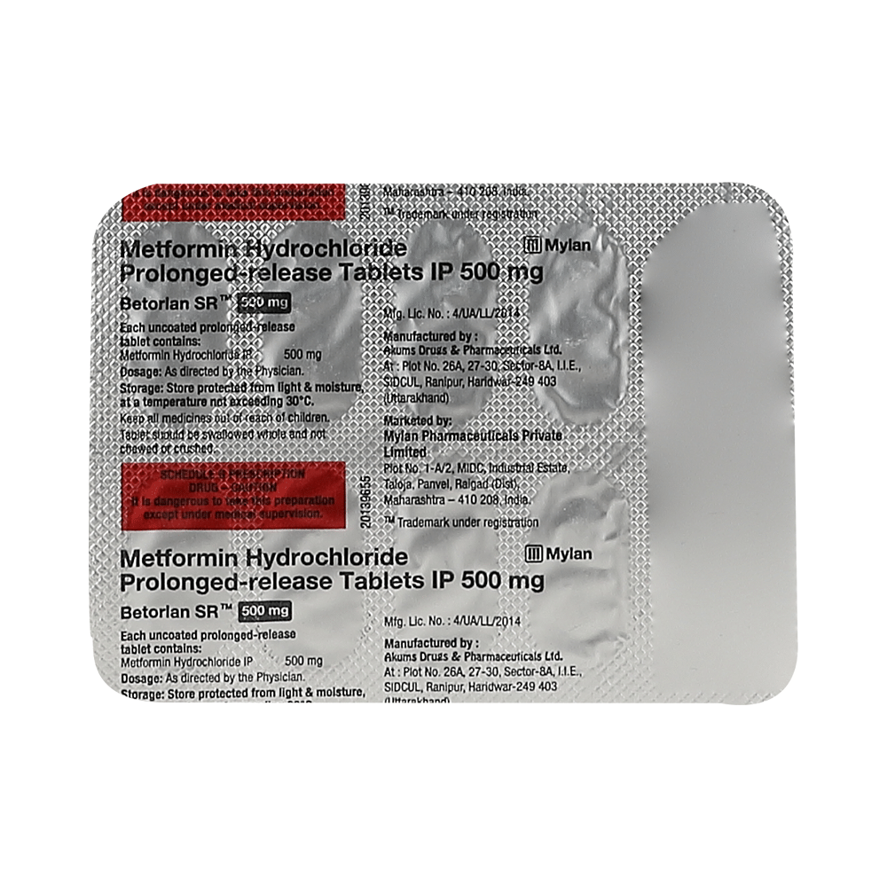 Betorlan SR 500mg Tablet - Image 3