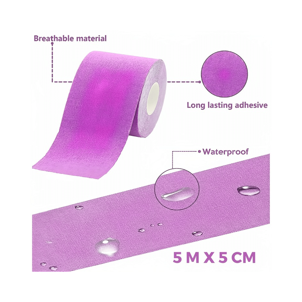 Healthtrek Kinesiology Tape for Physiotherapy  Purple - Image 3