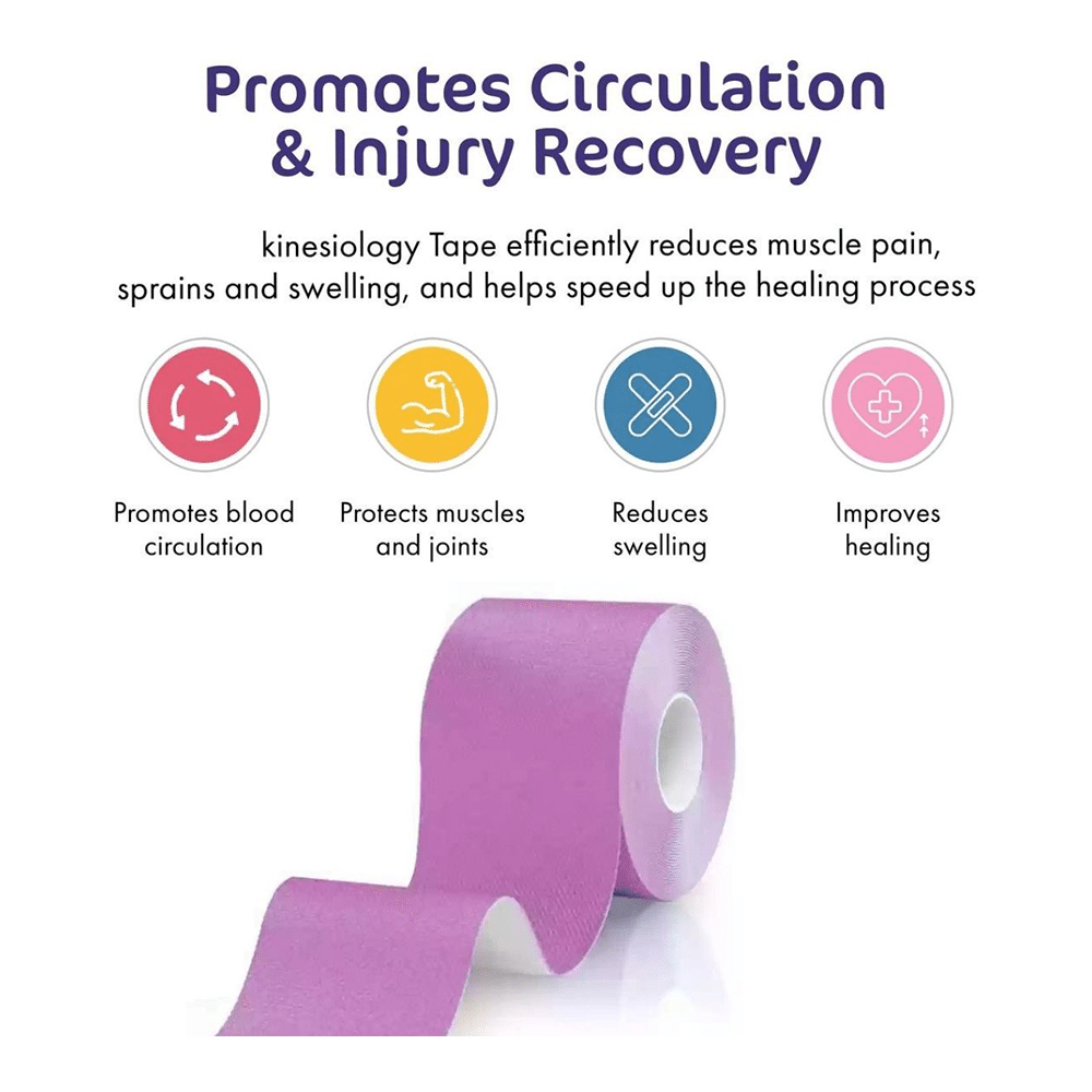 Healthtrek Kinesiology Tape for Physiotherapy  Purple - Image 7