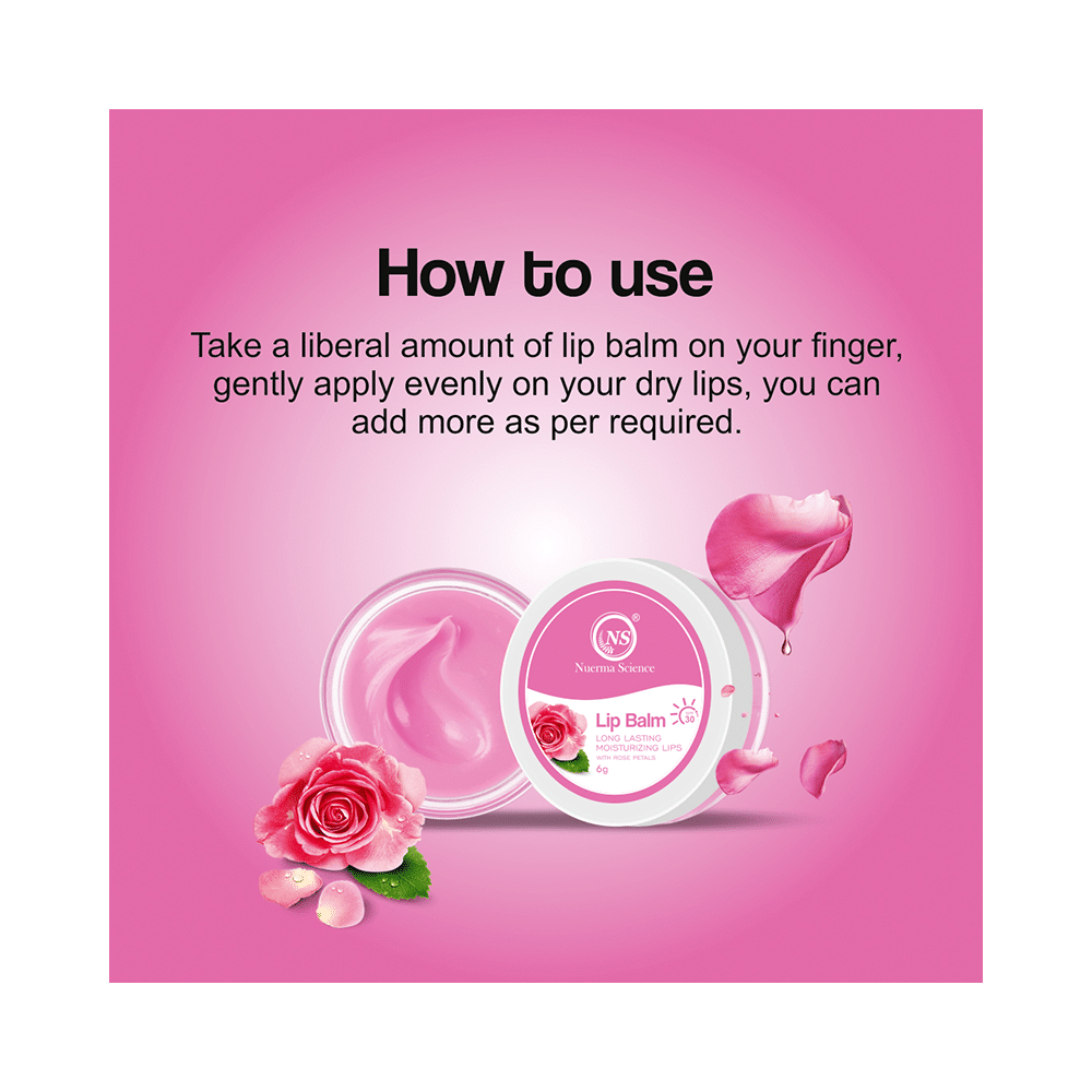 Nuerma Science Lip Balm SPF 30 with Rose Petals - Image 6