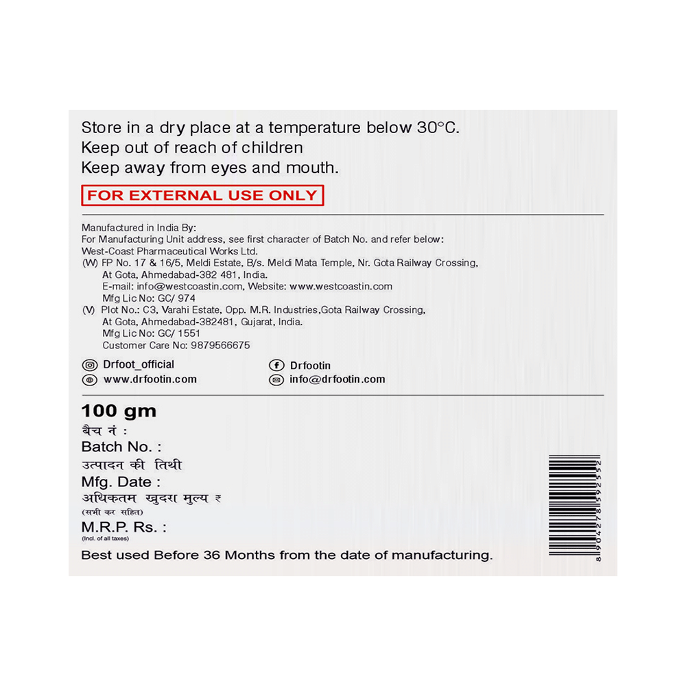 Dr Foot 40% Urea Gel | With Salicylic Acid, Coconut Oil & Tea Tree Oil | Paraben-Free - Image 5