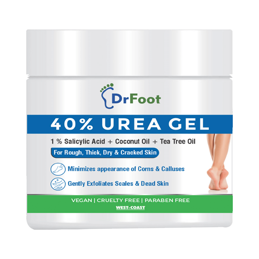 Dr Foot 40% Urea Gel | With Salicylic Acid, Coconut Oil & Tea Tree Oil | Paraben-Free - Image 2
