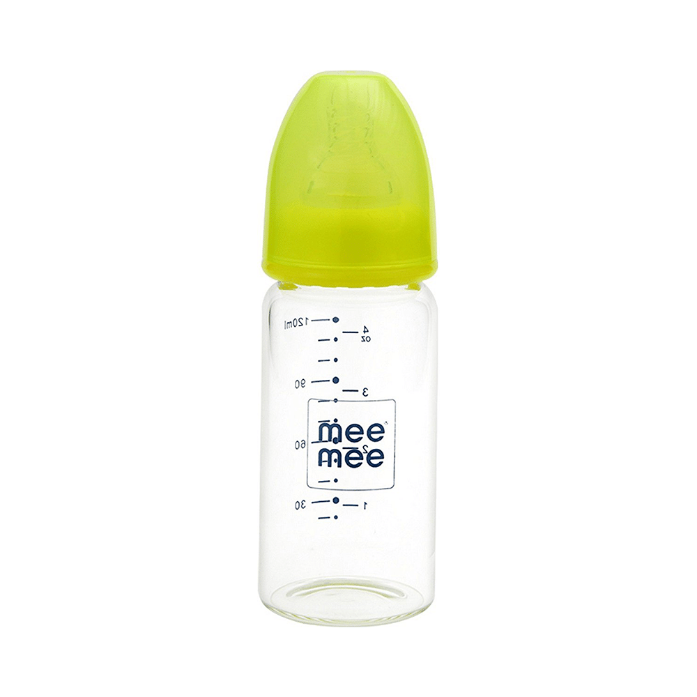 Mee Mee Premium Glass Feeding Bottle Green - Image 6
