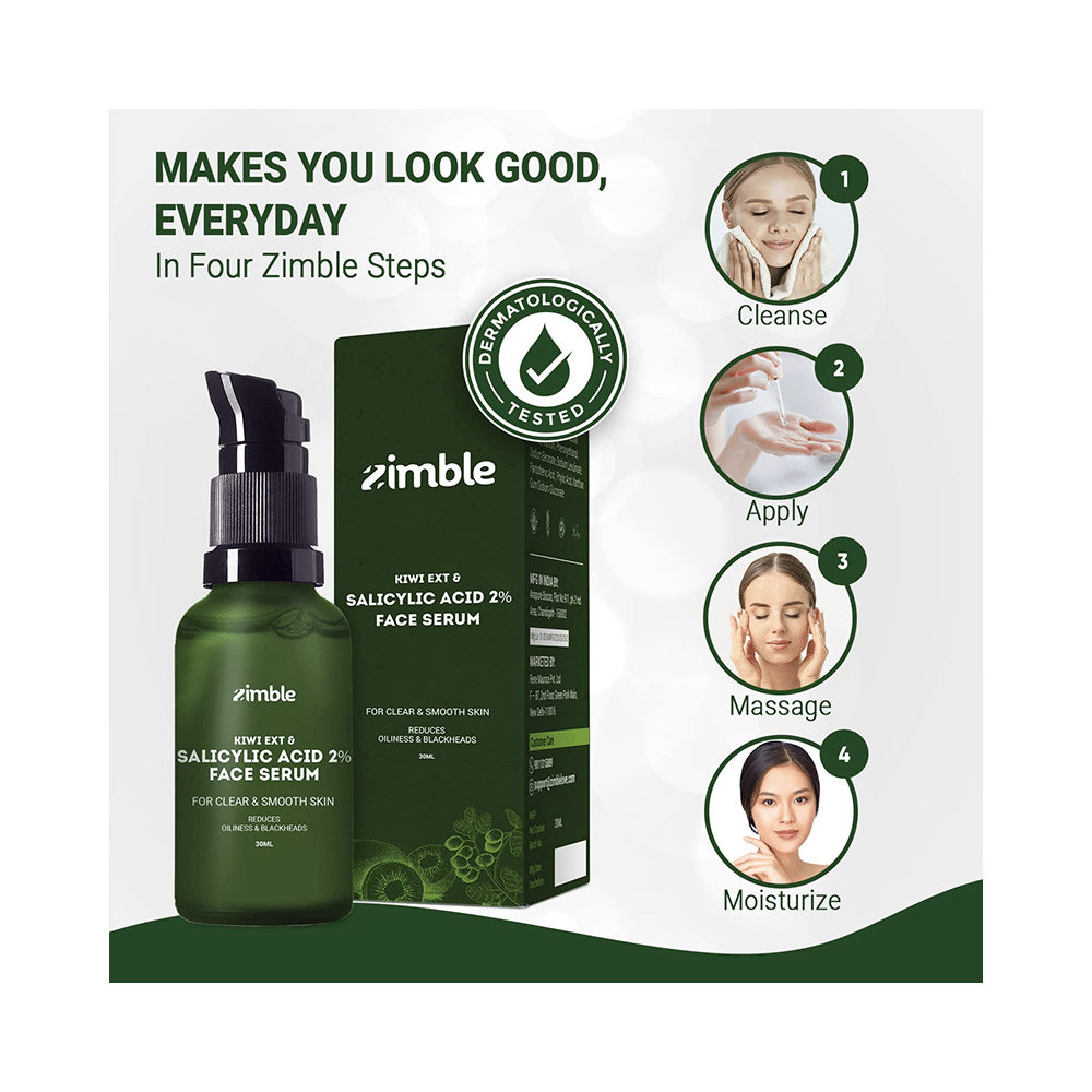 Zimble Kiwi Ext & Salicylic Acid 2% Face Serum - Image 2