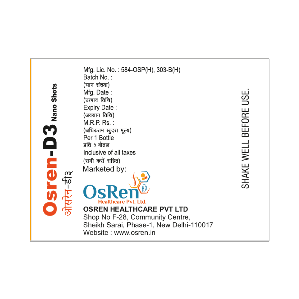 Osren-D3 Nano Shot Mango Sugar Free - Image 3