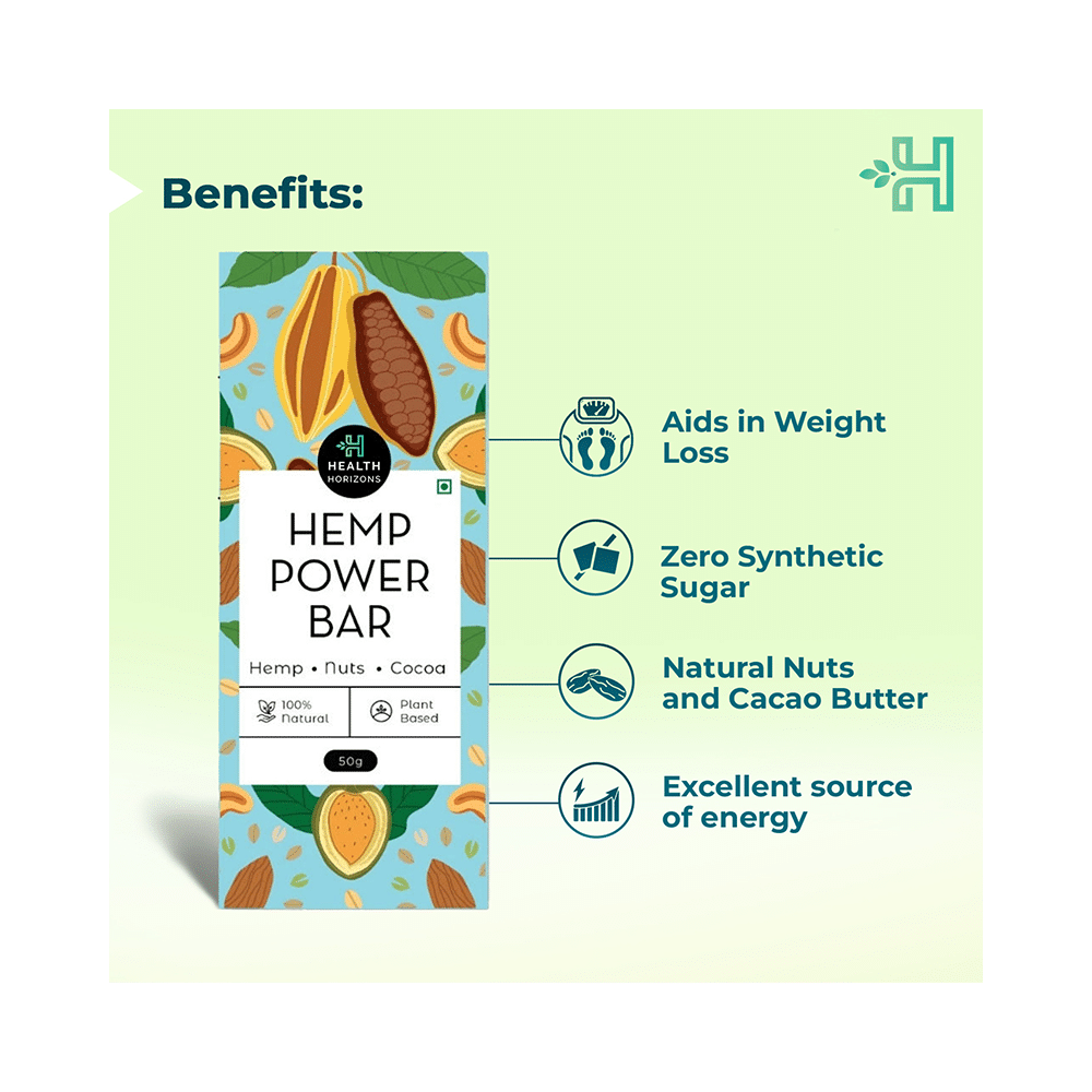 Health Horizons Hemp Power Bar (50gm Each) - Image 3