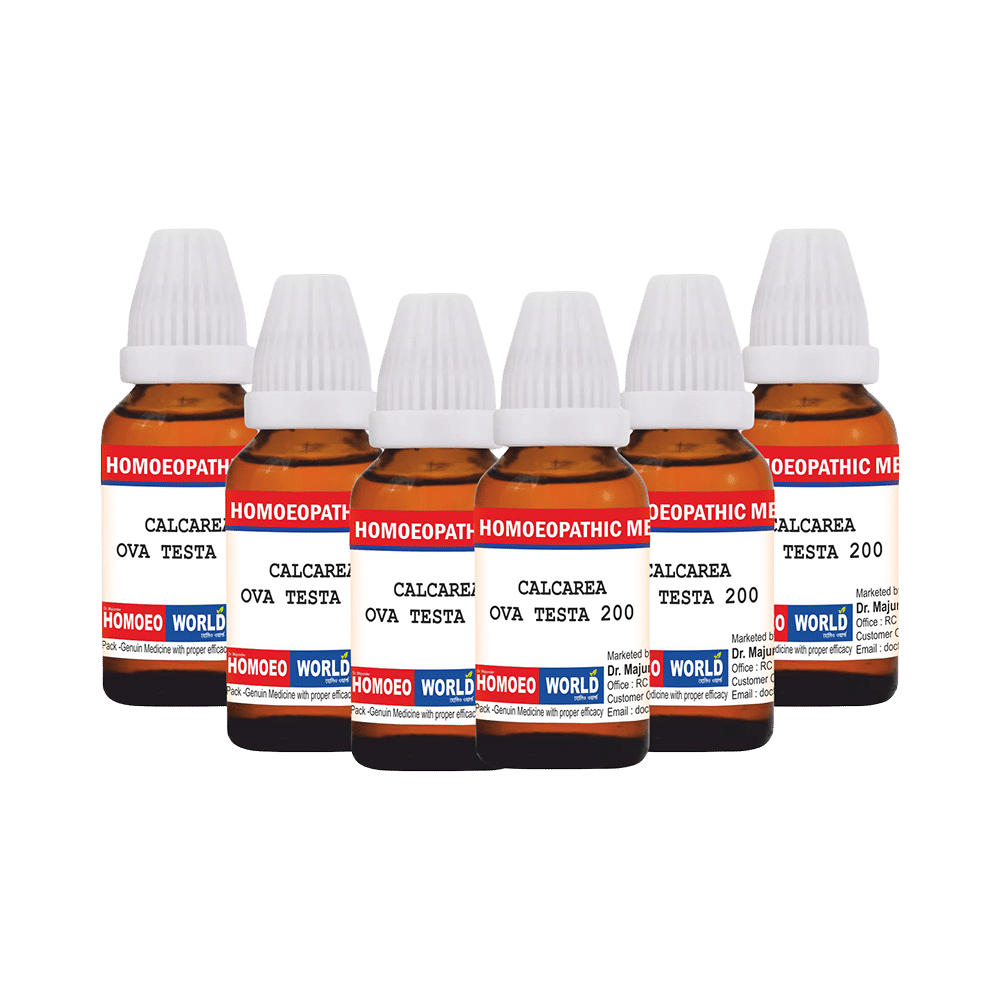Dr. Majumder Homeo World Calcarea Ova Testa Dilution(30ml Each) 200 CH - Image 1