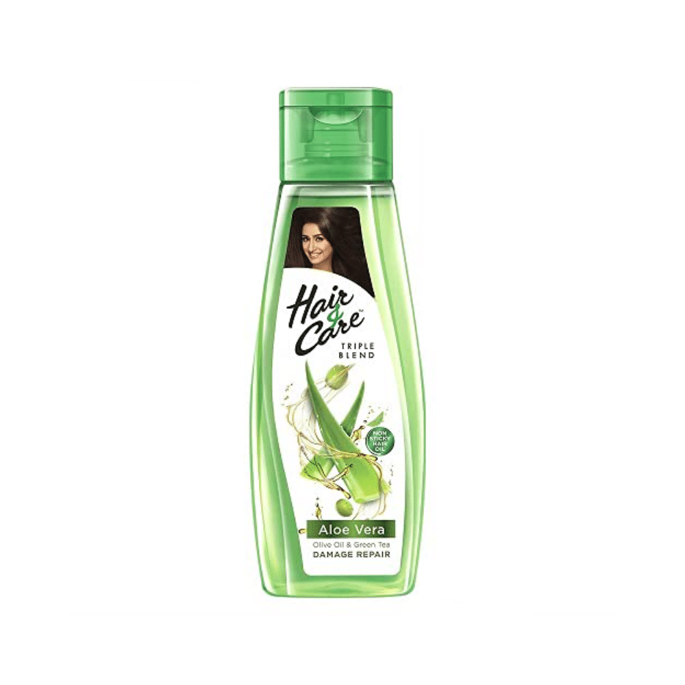 Hair & Care Triple Blend Aloe Vera, Olive Oil & Green Tea Damage Repair Hair Oil - Image 1