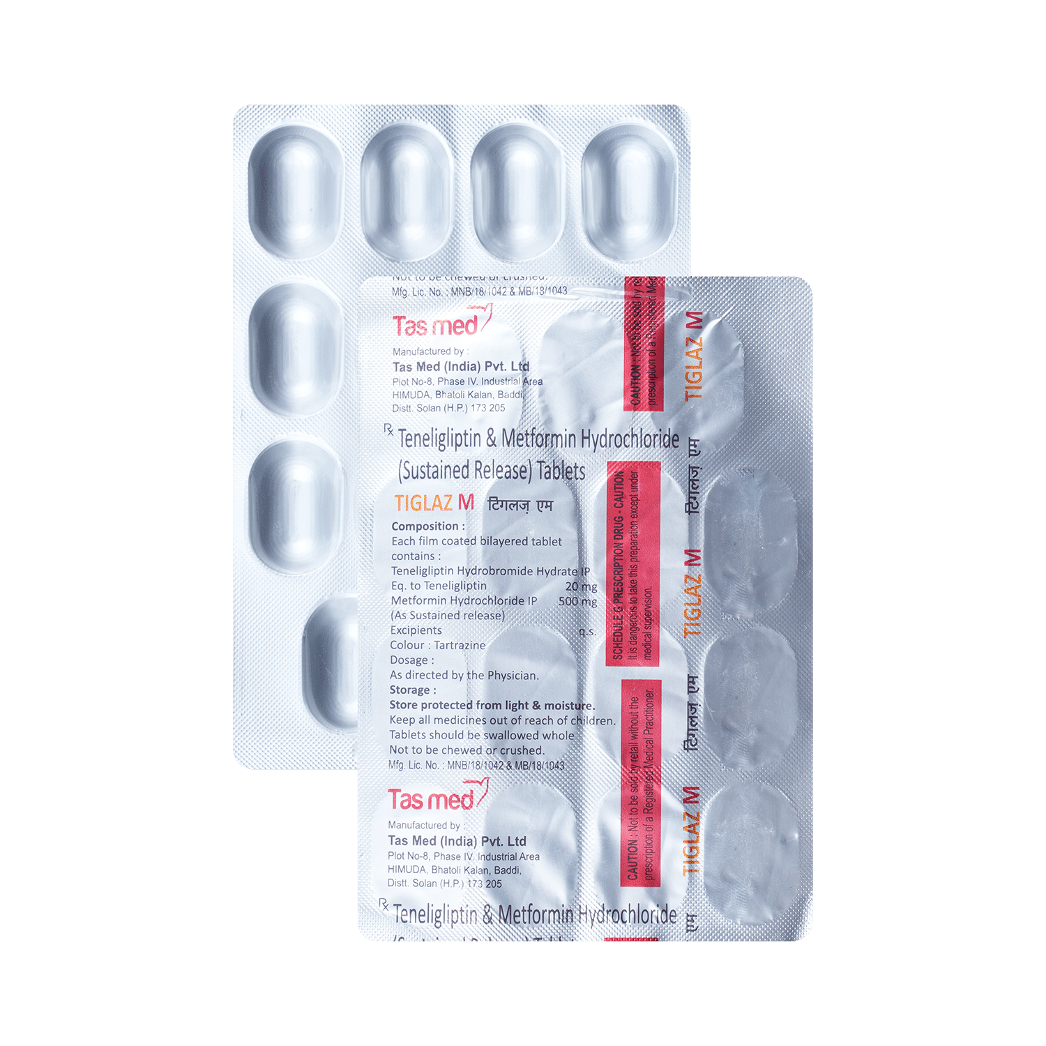 Tiglaz M 500mg/20mg Tablet - Image 1
