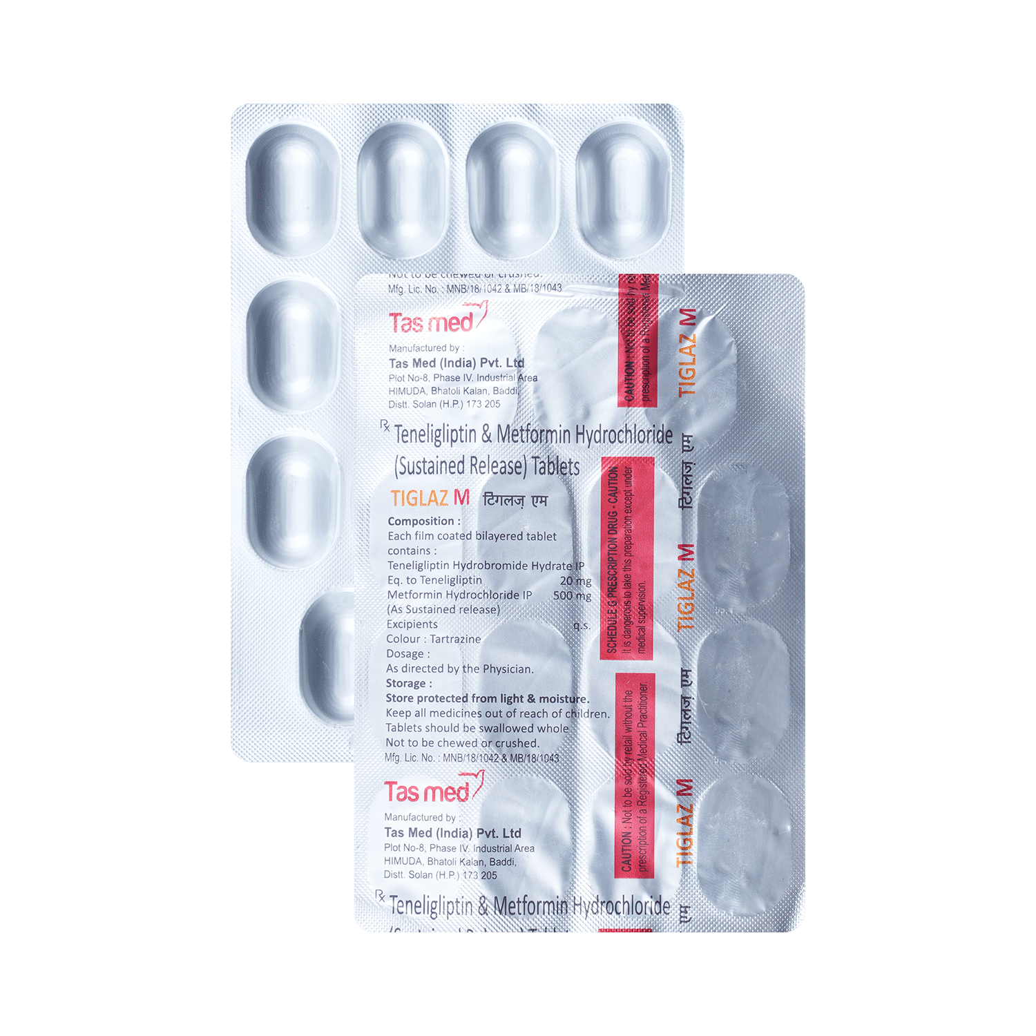 Tiglaz M 500mg/20mg Tablet