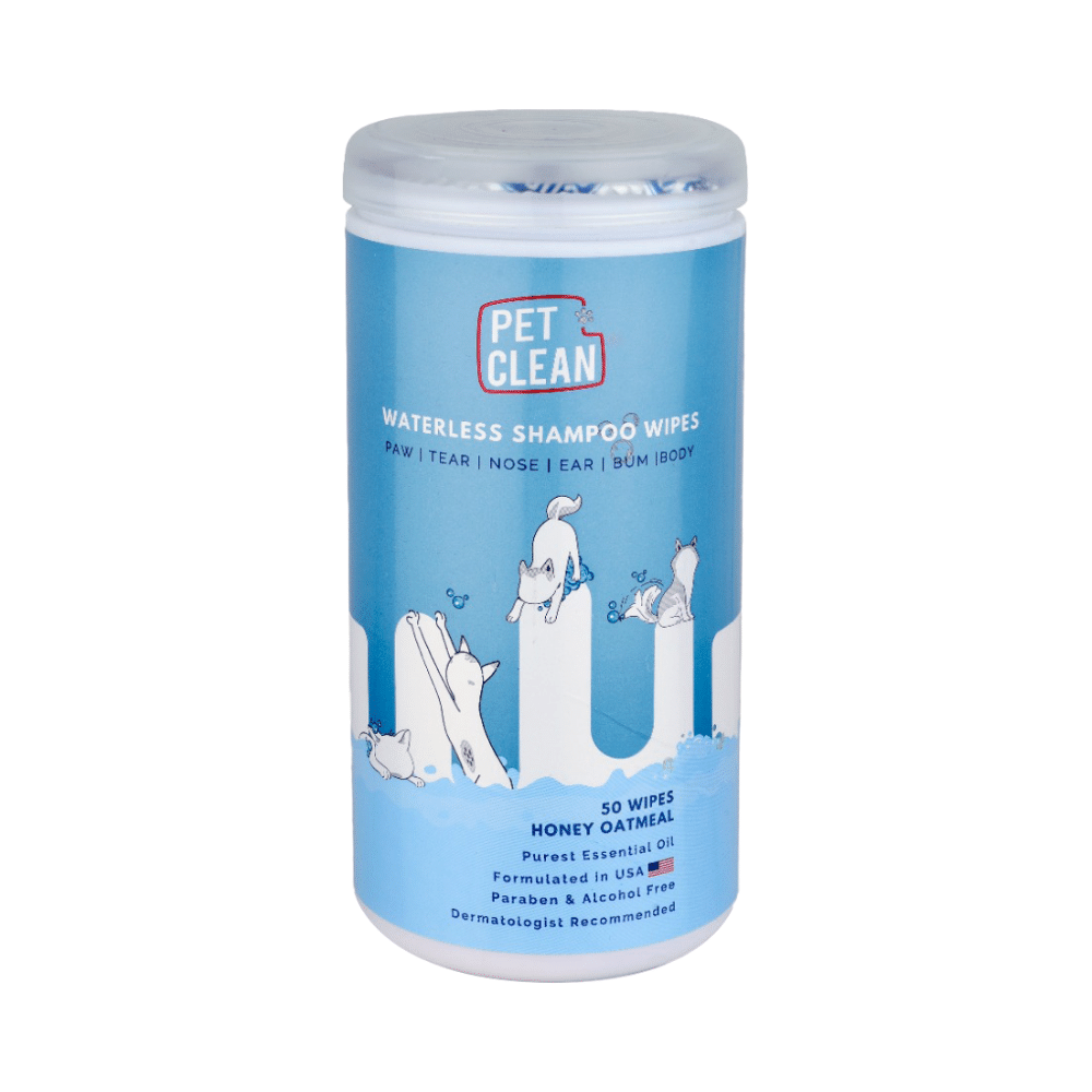 Pet Clean Waterless Shampoo Wipes - Image 1
