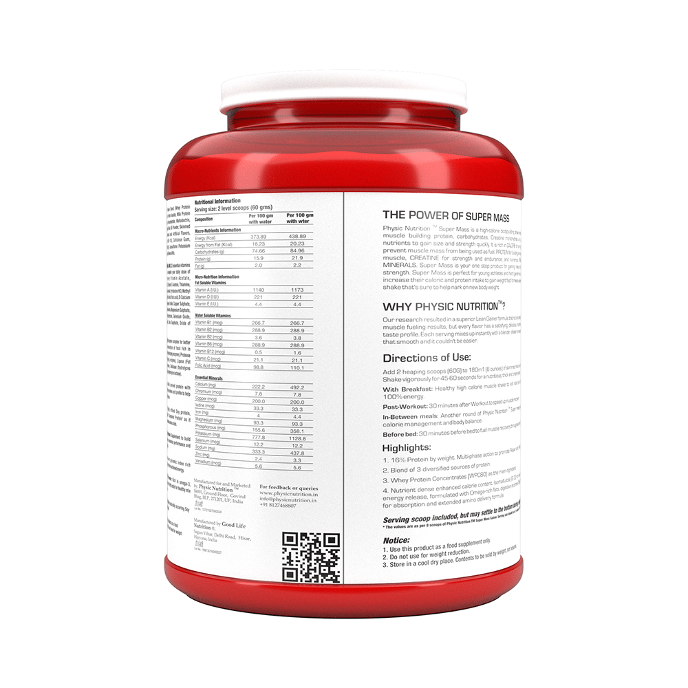 Physic Nutrition Super Mass Powder Chocolate - Image 2